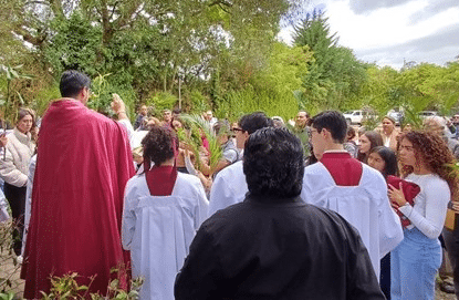 Recibimos a nuestro Rey, en medio de palmas y alabanzas